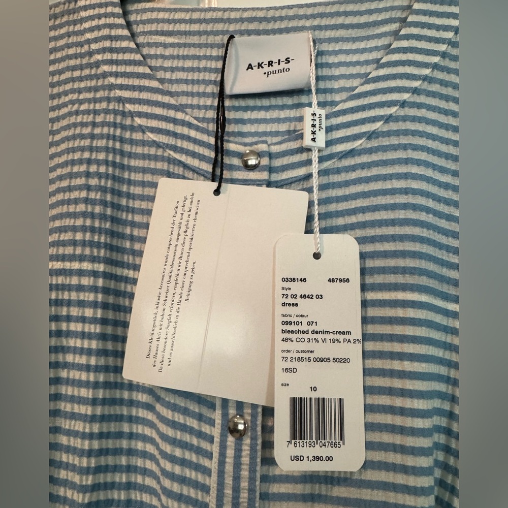 Akris Punto Midi Length Snap Front Belted Shirtdress - Picture 5 of 15